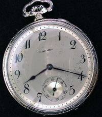 Open face solid gold Howard pocket watch